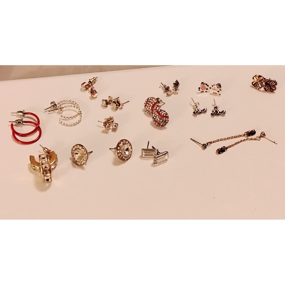 ✨ Vintage Coquette Earring Lot 14pc  Whimsygoth Y2K Preppy Minimalist Retro